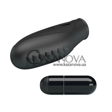 Основное фото Клиторальный вибратор на палец Pretty Love Gilo чёрный 7,8 см