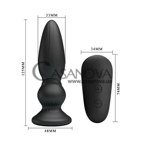 Основное фото Анальная пробка с вибрацией Lybaile Mr.Play Powerful Vibrating Anal Plug чёрная 12,5 см