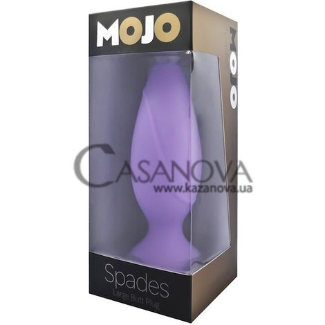 Основне фото Анальна пробка Mojo Spades Large фіолетовий 11 см