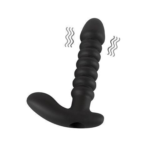 Основное фото Анальный вибратор Black Velvets Vibrating Medium чёрный 17 см