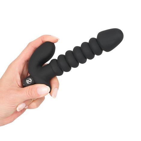 Основное фото Анальный вибратор Black Velvets Vibrating Medium чёрный 17 см
