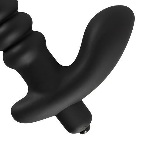 Основное фото Анальный вибратор Black Velvets Vibrating Medium чёрный 17 см