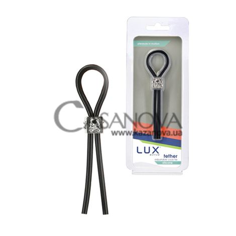 Основне фото Ерекційне кільце LUX Active Tether Adjustable Silicone Cock Tie чорне