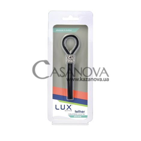 Основне фото Ерекційне кільце LUX Active Tether Adjustable Silicone Cock Tie чорне
