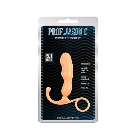 Основное фото Массажёр простаты Chisa Novelties Prostate Screw телесный 12,5 см
