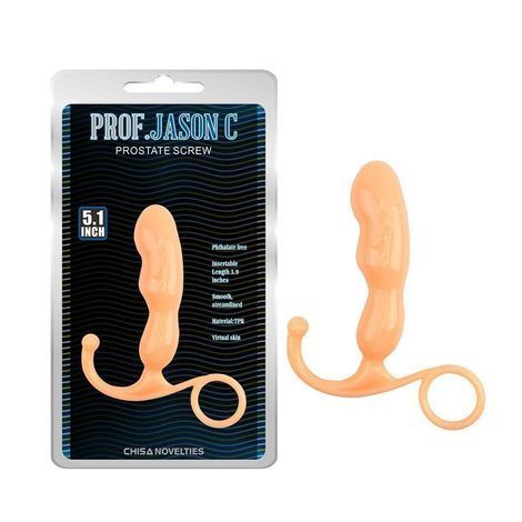 Основное фото Массажёр простаты Chisa Novelties Prostate Screw телесный 12,5 см