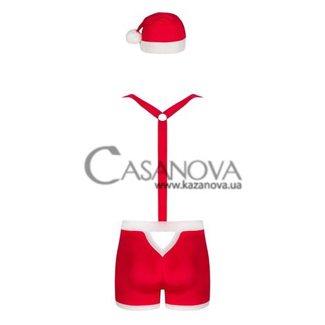 Основне фото Чоловічий костюм Obsessive Санта-Клаус червоний