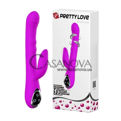 Основное фото Rabbit-вибратор с ротацией Lybaile Pretty Love Intimate фиолетовый 25 см