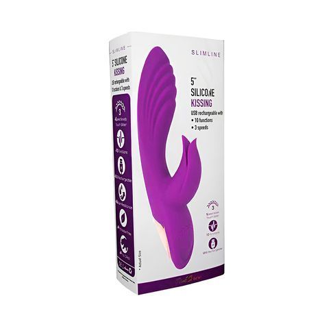 Основне фото Rabbit-вібратор Sexy desires Kiss of desire OMT-RB-201113-2 фіолетовий 21 см