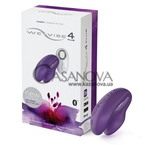 Основне фото Вібратор для двох We-Vibe IV Plus (Ві-Вайб 4 Плюс) фіолетовий 7,4 см