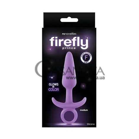 Основное фото Анальная пробка NS Novelties Firefly Prince Medium фиолетовая 12,7 см
