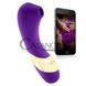 Дополнительное фото Вакуумный клиторальный стимулятор Vibratissimo Secret Kiss+Licker фиолетовый с золотом