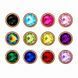 Додаткове фото Анальна пробка EGZO Dark Gold Round Plug S золотиста з червоним кристалом 7 см