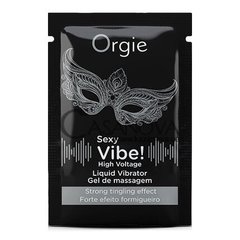 Основное фото Пробник возбуждающего жидкого вибратора Orgie Sexy Vibe! High Voltage Liquid Vibrator экзотические цветы 2 мл
