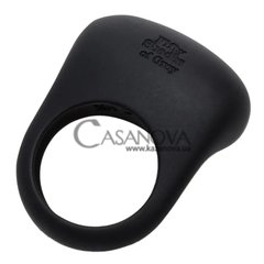 Основное фото Эрекционное кольцо Sensation Rechargeable Vibrating Love Ring чёрное 6,5 см