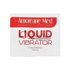 Основное фото Пробник лубриканта с эффектом вибрации Amoreane Med Liquid Vibrator клубника 2 мл