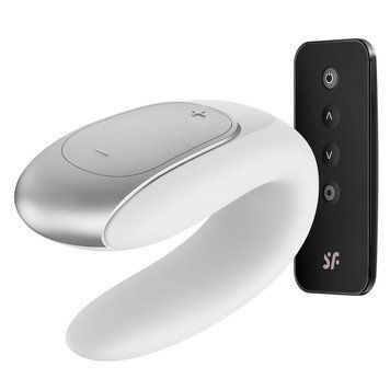 Основне фото Вібратор для пар Satisfyer Double Fun білий 9 см