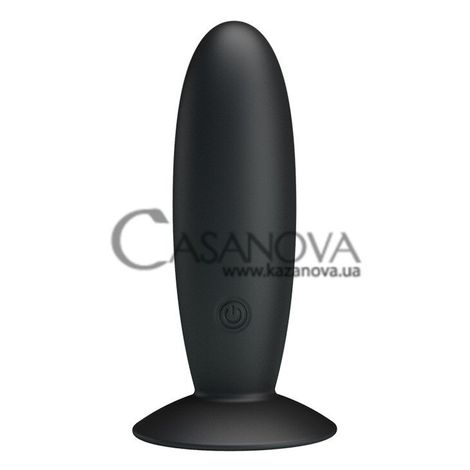 Основное фото Анальная вибропробка на присоске Pretty Love Butt Plug Massager чёрная 11 см
