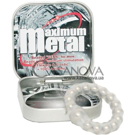 Основное фото Эрекционное кольцо Maximum Metal прозрачное