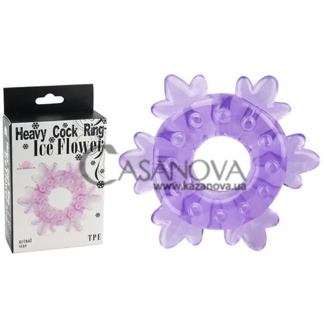 Основное фото Эрекционное кольцо Ice Flower фиолетовое