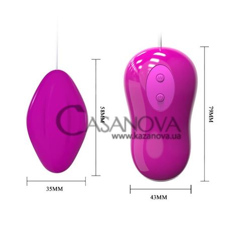 Основное фото Виброяйцо Pretty Love Vibrator Avery фиолетовое 3,5 см