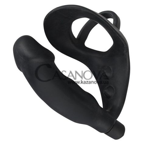 Основное фото Виброкольцо Black Velvets Ring & Vibro Plug 11,2 см