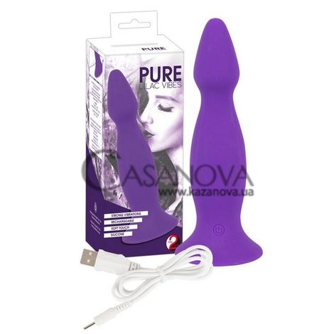 Основне фото Анальна пробка Pure Lilac Vibes Plug фіолетова 18 см