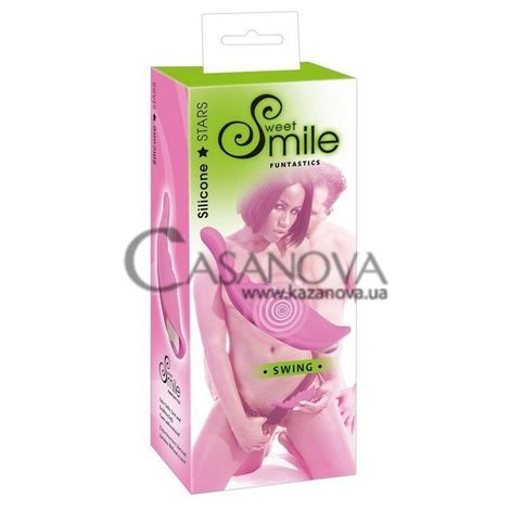 Основное фото Клиторальный вибратор Sweet Smile Swing розовый 14 см