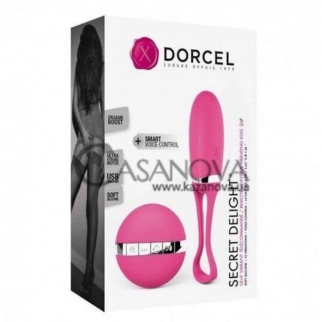 Основное фото Виброяйцо Dorcel Secret Delight с голосовым управлением розовое 13,4 см