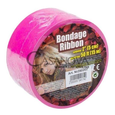 Основное фото Лента для бондажа Bondage Ribbon розовая