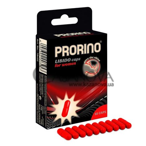 Основне фото Збуджувальні капсули Prorino Libido Caps для жінок 10 шт