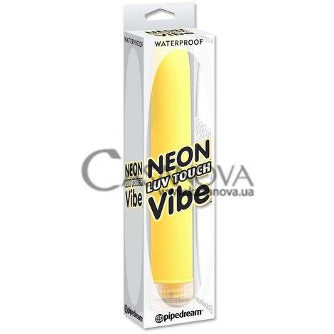 Основне фото Класичний вібратор Neon Luv Touch Vibe жовтий 17,1 см