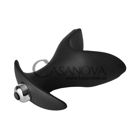 Основне фото Анальна пробка-розширювач із вібрацією Fantasstic vibrating anal anchor plug чорна 10 см