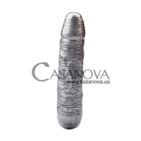 Основне фото Подвійний фалоімітатор Dark Muscle Dixie Normous сріблястий 17 см