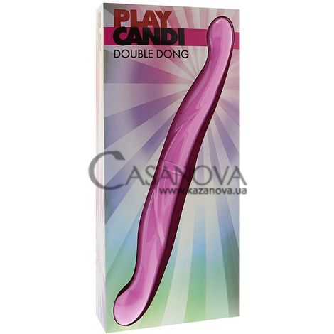 Основне фото Двосторонній фалоімітатор Play Candi Double Dong рожевий 33 см