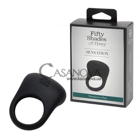 Основне фото Ерекційне кільце Sensation Rechargeable Vibrating Love Ring чорне 6,5 см