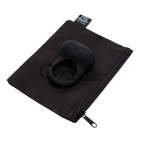 Основне фото Ерекційне кільце Sensation Rechargeable Vibrating Love Ring чорне 6,5 см