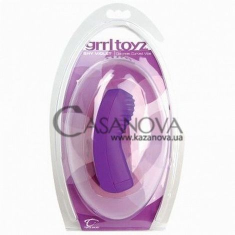 Основное фото Клиторальный вибратор Grrl Toyz Shy Violet Discreet Curve Vibe 10,2 см
