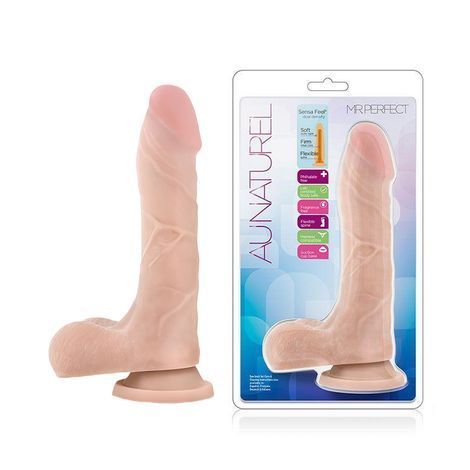 Основное фото Реалистичный фаллоимитатор на присоске Blush Au Naturel Mister Perfect телесный 21,6 см