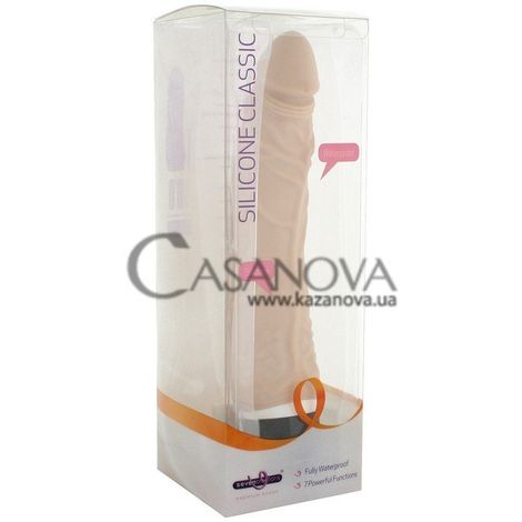 Основне фото Вібратор Silicone Classic Nude тілесний 21 см