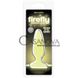 Дополнительное фото Светящаяся анальная пробка с присоской Firefly Pleasure Plug жёлтая 10 см