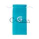 Дополнительное фото Анальная пробка Gildo Handmade Glass Buttplug №23 прозрачная с голубым 10,5 см