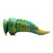 Дополнительное фото Фаллоимитатор Creature Cocks Monstropus Tentacled Silicone Dildo в виде щупальца осьминога зелёный с жёлтым 21,1 см