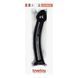 Дополнительное фото Фаллоимитатор Glass Romance 7.5" чёрный 19,1 см