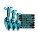 Додаткове фото Набір анальних пробок Global Novelties Nixie Metal Butt Plug Trainer Set синій з кристалами