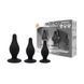 Додаткове фото Набір анальних пробок SilexD Silicone Plug Kit чорний