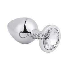 Основное фото Анальная пробка Seamless Silver Metal Diamond S серебристая 7,5 см