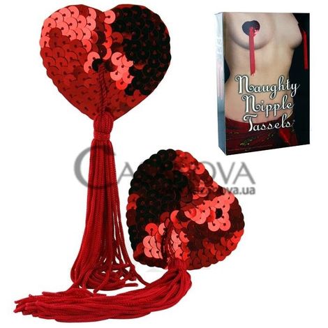Основное фото Пэстисы Cottelli Collection Naughty Nipple Tassels красные