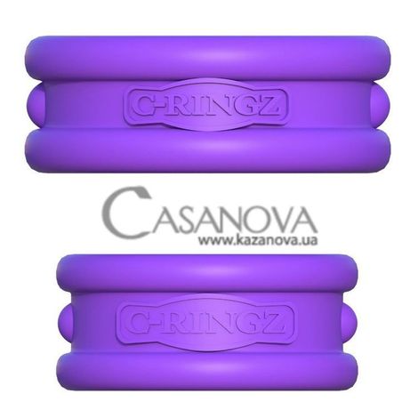 Основное фото Набор эрекционных колец Fantasy C-Ringz Max Width Silicone Rings фиолетовый
