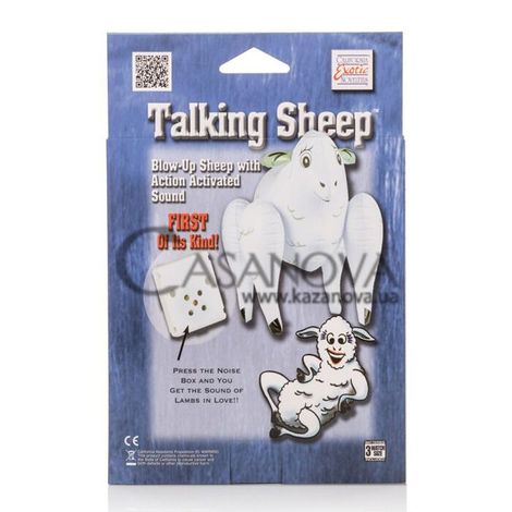 Основне фото Надувна розмовляюча овечка для вечірок Talking Sheep біла